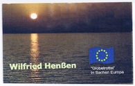 Selbstgemacht: Visitenkarte von Wilfried Henßen, "Globetrottel in Sachen Europa"